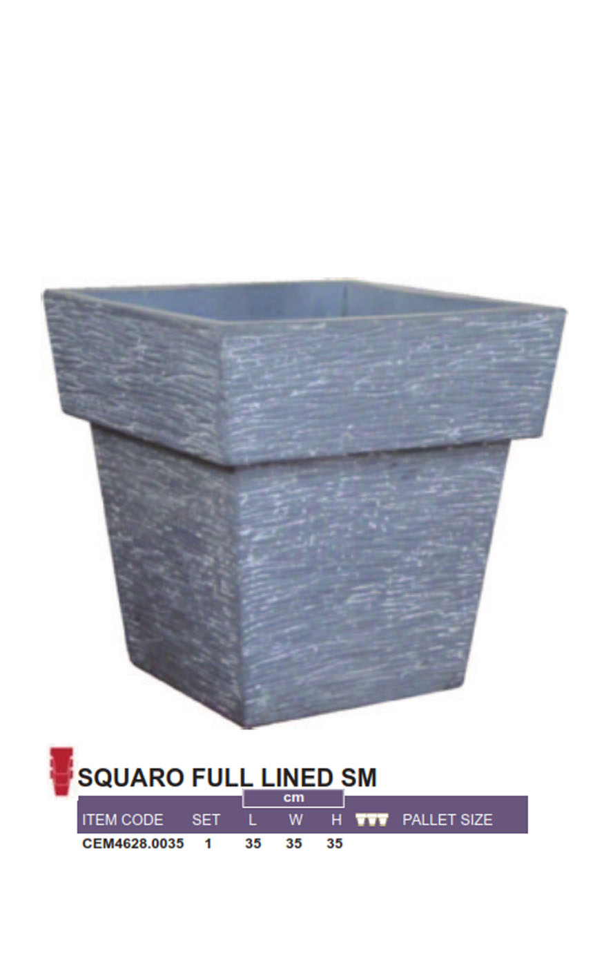 Squaro Full Lined Sm Rosa Planters Vietnam Co Ltd