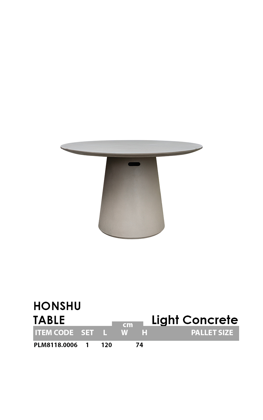 HONSHU TABLE