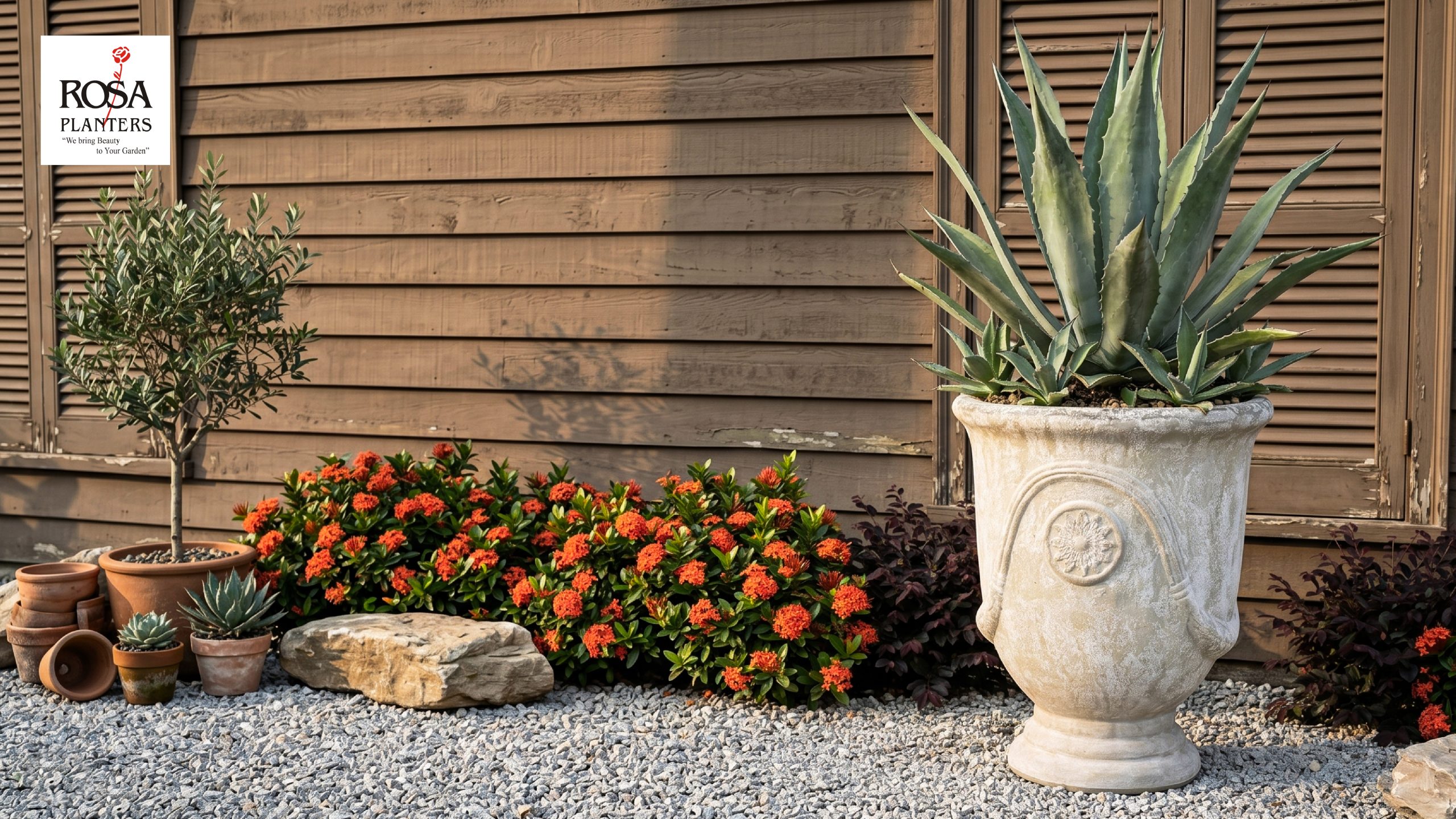 Distresstone pots are striking pieces featuring their own distinct beauty.
